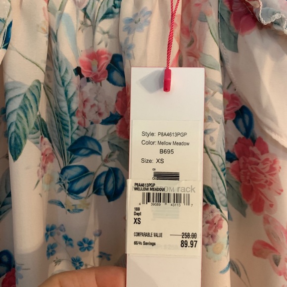 NWT Parker cold shoulder floral blouse size XS - Picture 3 of 6